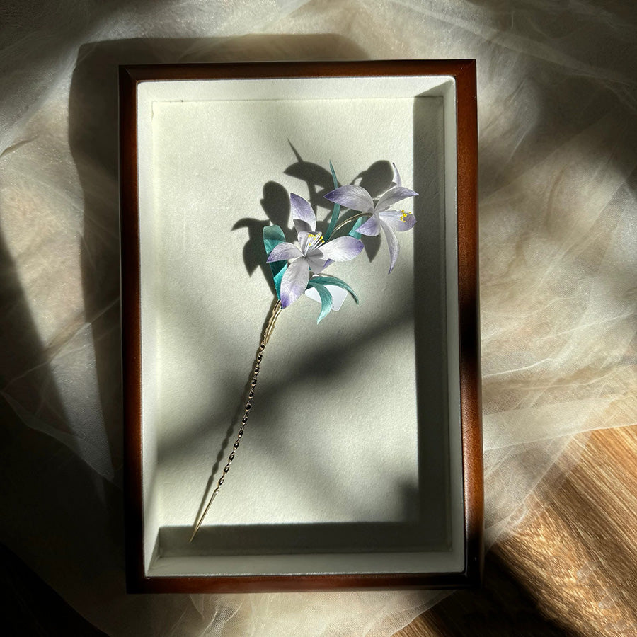 Orchid Bespoke Hairpin - Silk Hairpin(Ronghua)