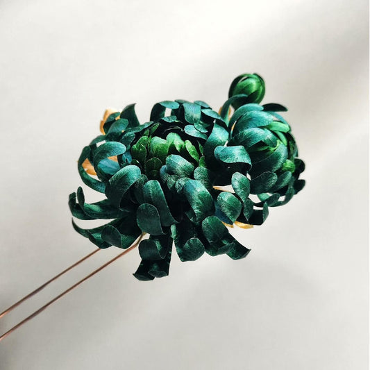 Chrysanthemum Bespoke Hairpin - Silk Hairpin(Ronghua)