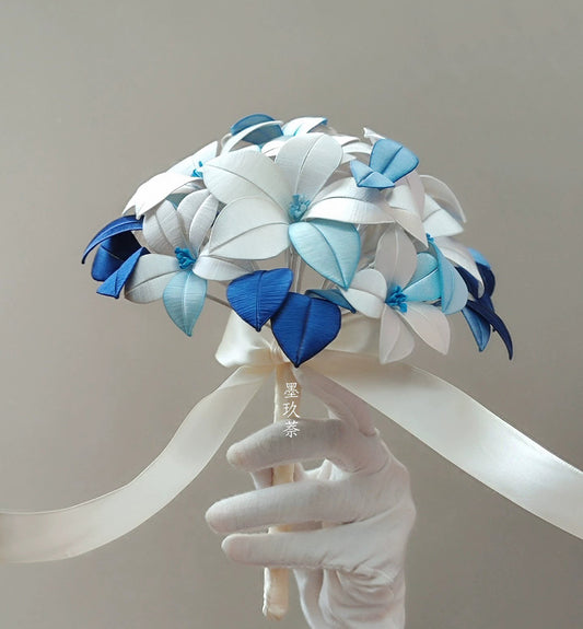 Lumine Wedding Bouquet Bespoke Bouquet - Silk Bouquet(Chanhua)