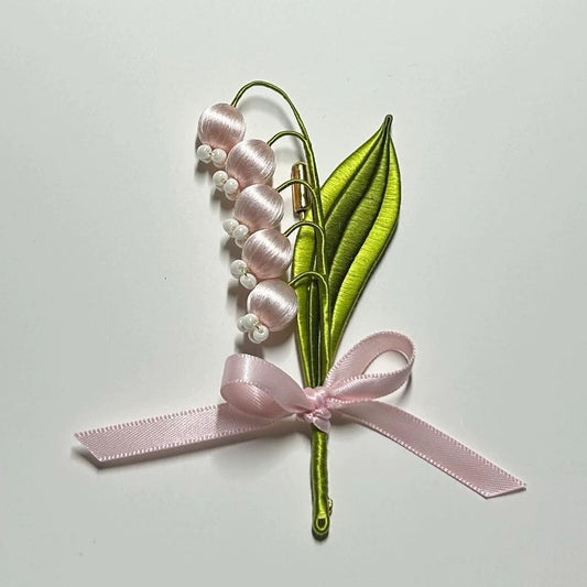 Lily Of The Valley Handmade Brooch - Silk Brooch(Chanhua)