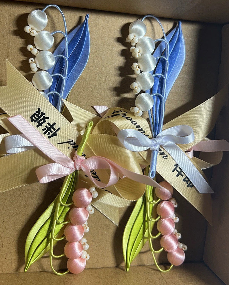 Lily Of The Valley Handmade Brooch - Silk Brooch(Chanhua)