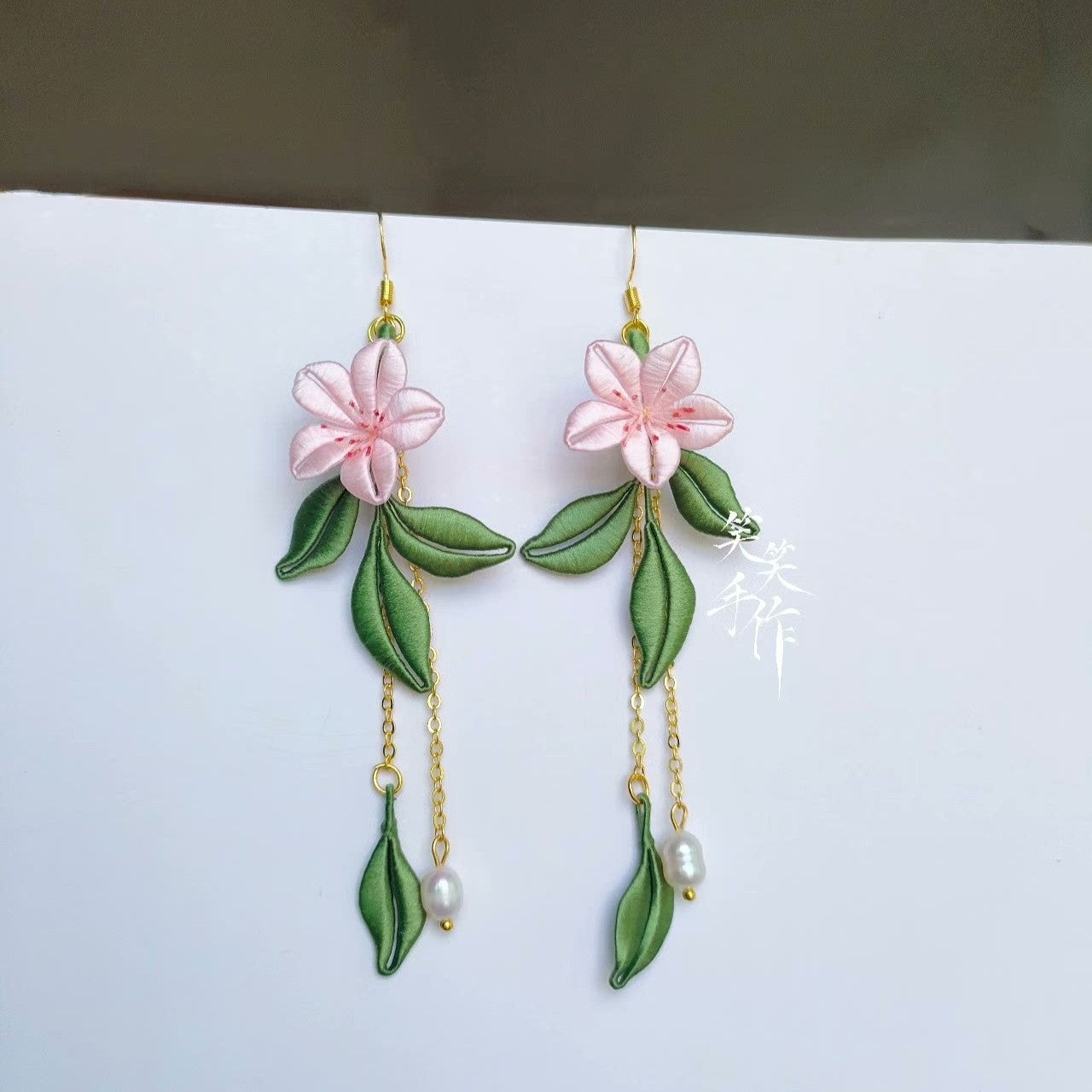 Handcrafted Chanhua Floral Earrings - 925 Silver Hooks & Freshwater Pearls | Versatile & Elegant