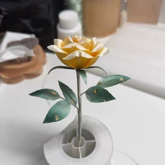 Handmade Ronghua Rose Brooch – Velvet Silk Flower Pin