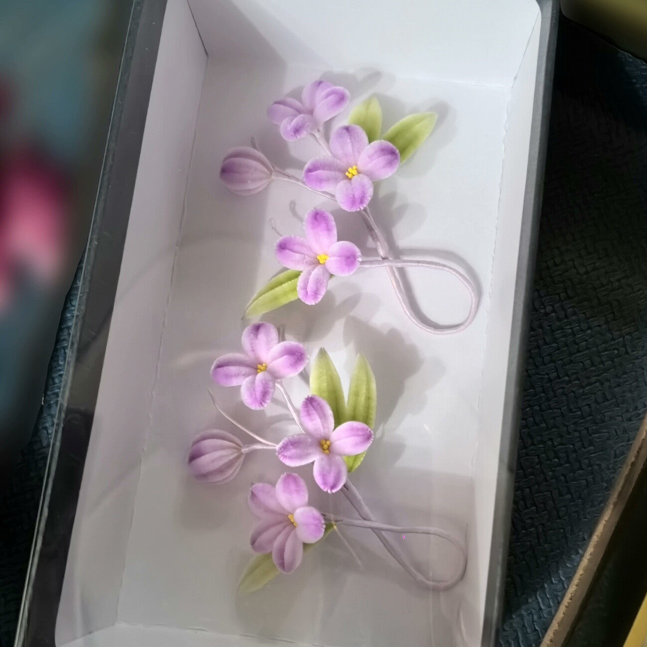 Handmade Ronghua Lilac Flower Hair Clip | Purple Mulberry Silk Velvet Floral Alligator Clip