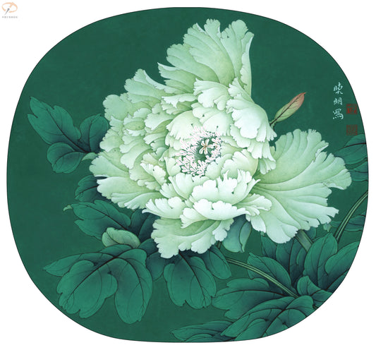 The Art of Bai-Miao: A Peony in Bloom