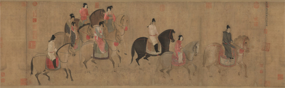 The Elegance of "Spring Excursion of the Lady of Guo" and Chinese Drawing Techniques