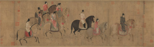 The Elegance of "Spring Excursion of the Lady of Guo" and Chinese Drawing Techniques