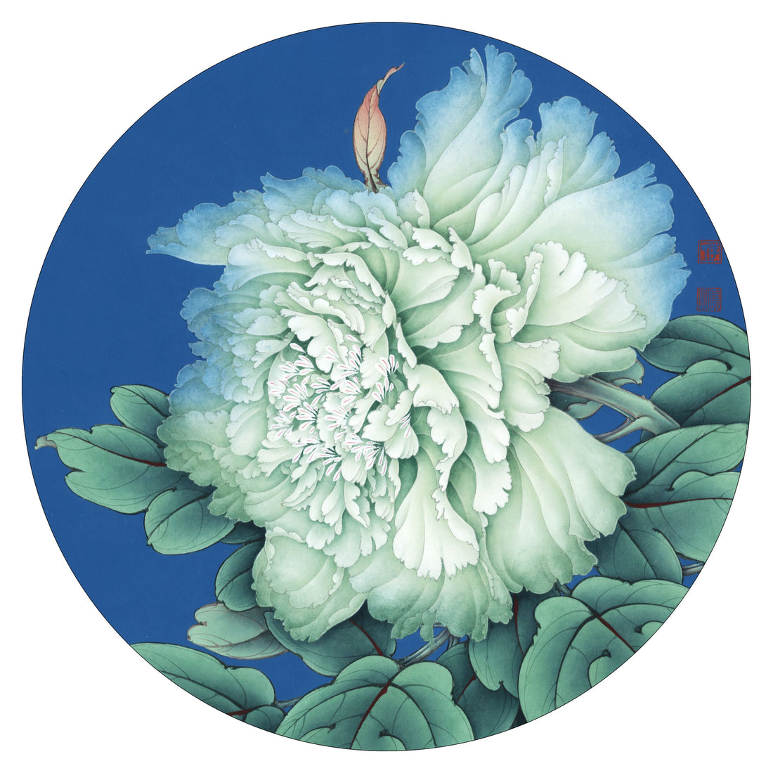 The Unfolding Beauty: A Peony's Journey in Traditional Chinese Art