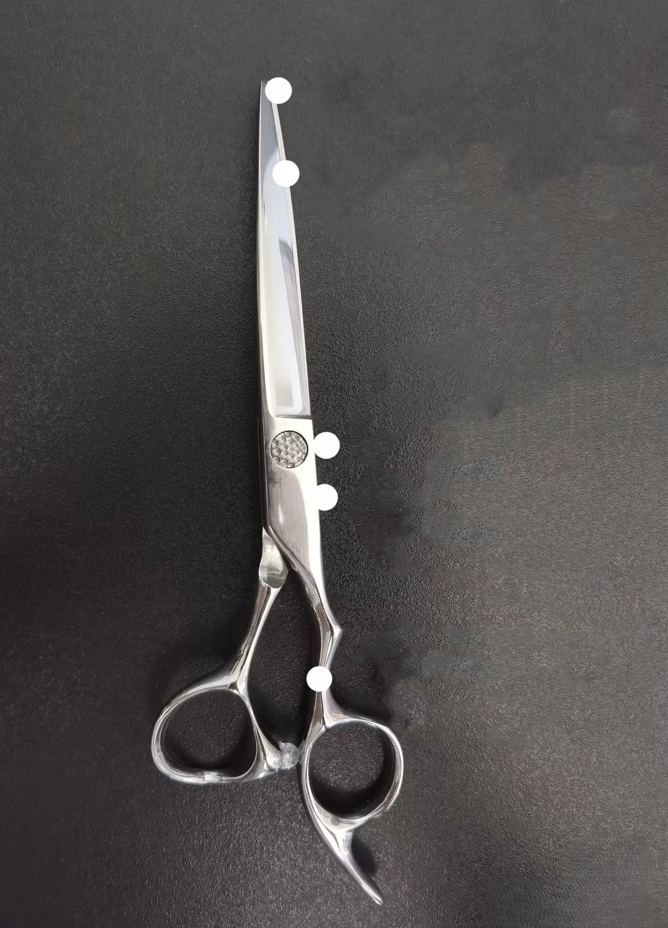 Peach Ronghua Scissors - Specially Designed for Ronghua Tapering, 18cm total length, 7cm blade length, manganese steel craft scissors for traditional Chinese Ronghua tapering