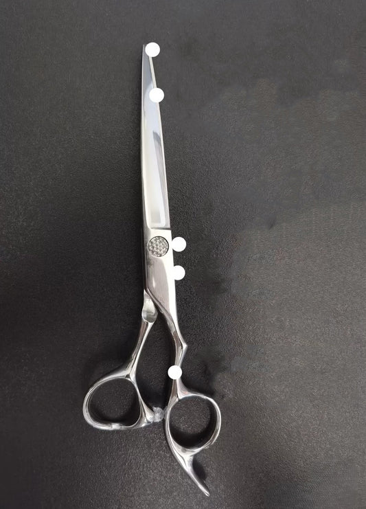 Peach Ronghua Scissors - Specially Designed for Ronghua Tapering, 18cm total length, 7cm blade length, manganese steel craft scissors for traditional Chinese Ronghua tapering