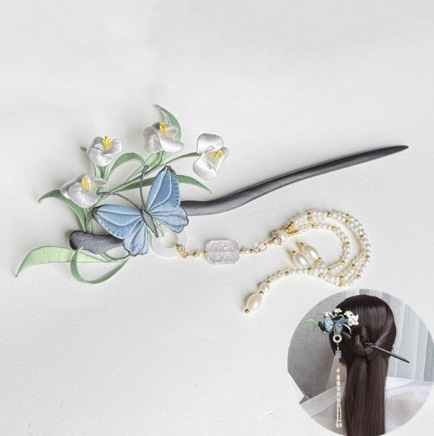 Xianglan Hairpin Chanhua Materials Flowers DIY Kit - Include Detailed Video Tutorial