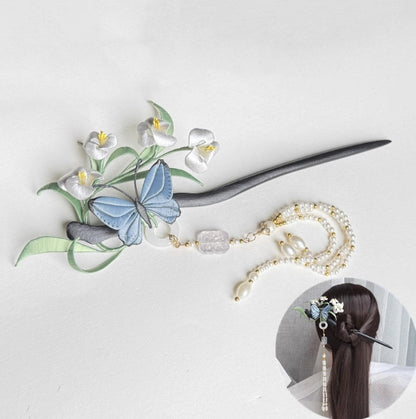 Xianglan Hairpin Chanhua Materials Flowers DIY Kit - Include Detailed Video Tutorial