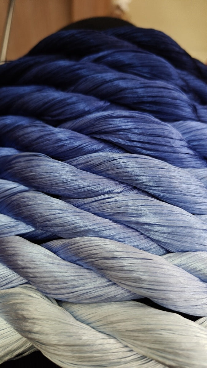 10g*8 Suzhou Embroidery Thick Untwisted Mulberry Silk Thread(#碧海桑田 10g*8)