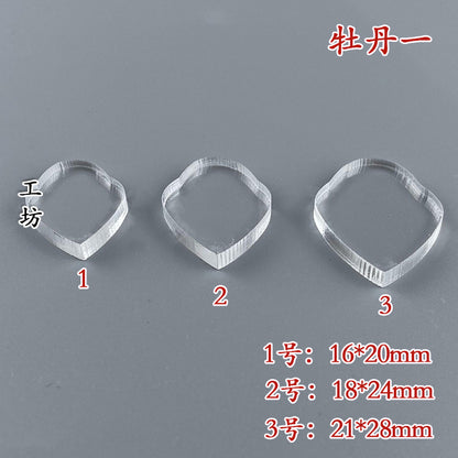 Clear Acrylic Wire Shaping Templates | Petal & Leaf Forms for Filigree Jewelry