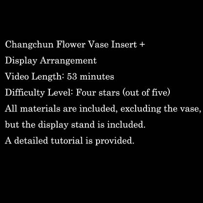 Changchun Flower Chanhua Materials DIY Kit - Include Detailed Video Tutorial