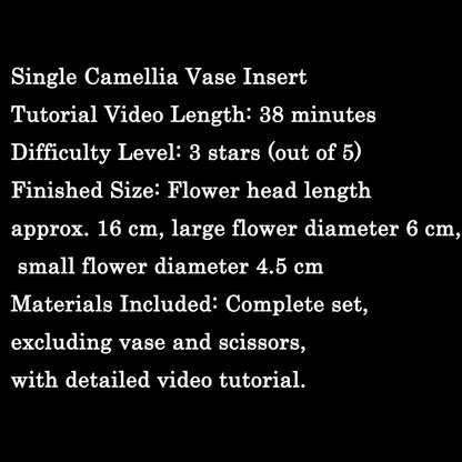 Camellia Chanhua Materials DIY Kit - Include Detailed Video Tutorial