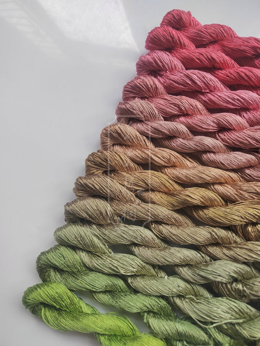 10g Suzhou Embroidery Thick Filament Slightly Twisted Mulberry Silk Thread(旧绪织春)