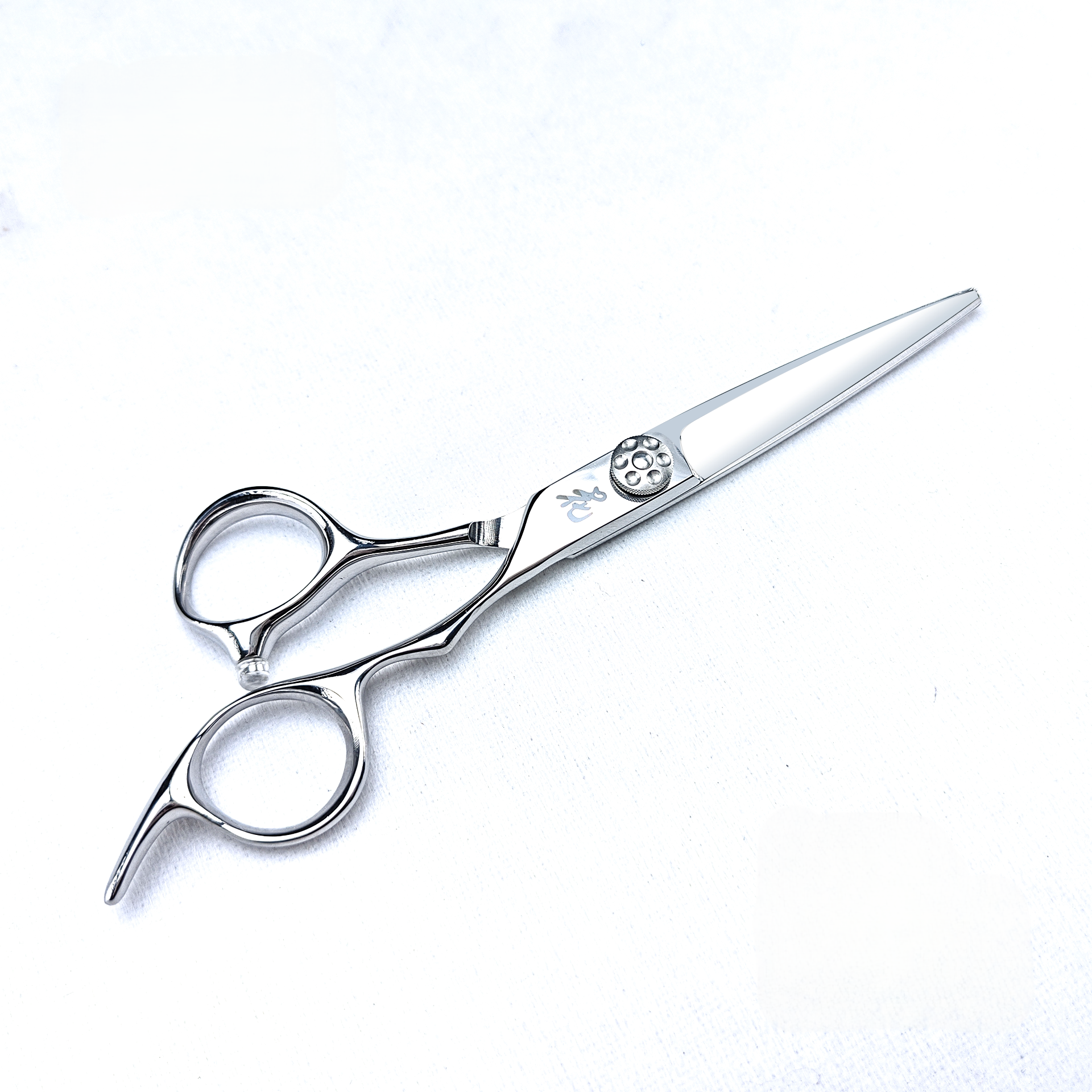 Huajia Ronghua Tapering Scissors, 17.5cm, 440C stainless steel craft scissors for Ronghua tapering and hair cutting, with free maintenance oil