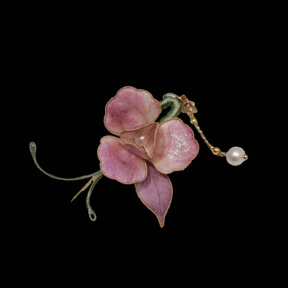 Lover Bespoke Brooch-Pink Silk Brooch(Ronghua)