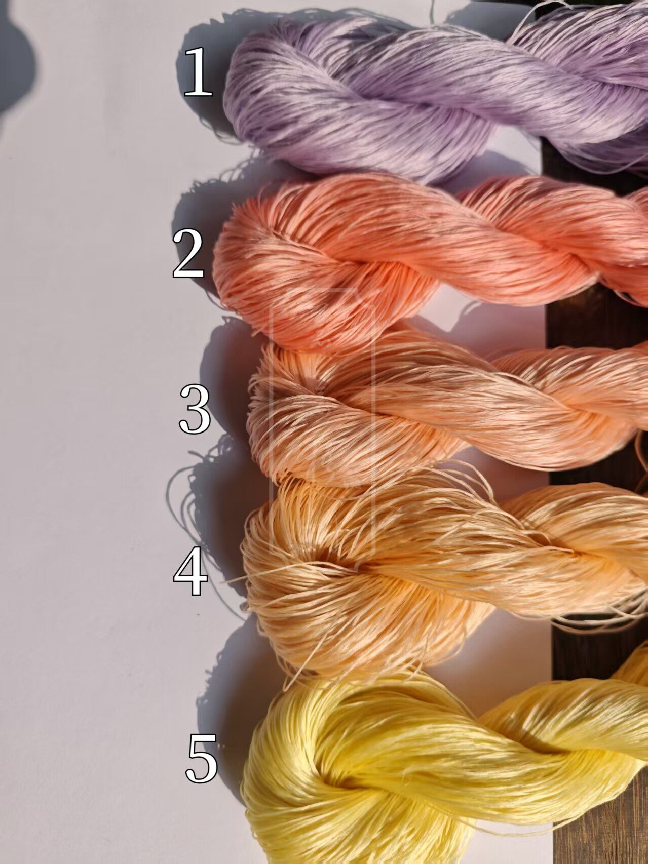 20g 5A Raw Silk Mulberry Silk Thread(%花彩雀莺) - For Ronghua, Wigs