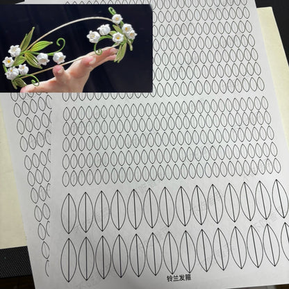 Lily of the Valley Hair Crown Chanhua Materials Flowers DIY Kit - Include Detailed Video Tutorial