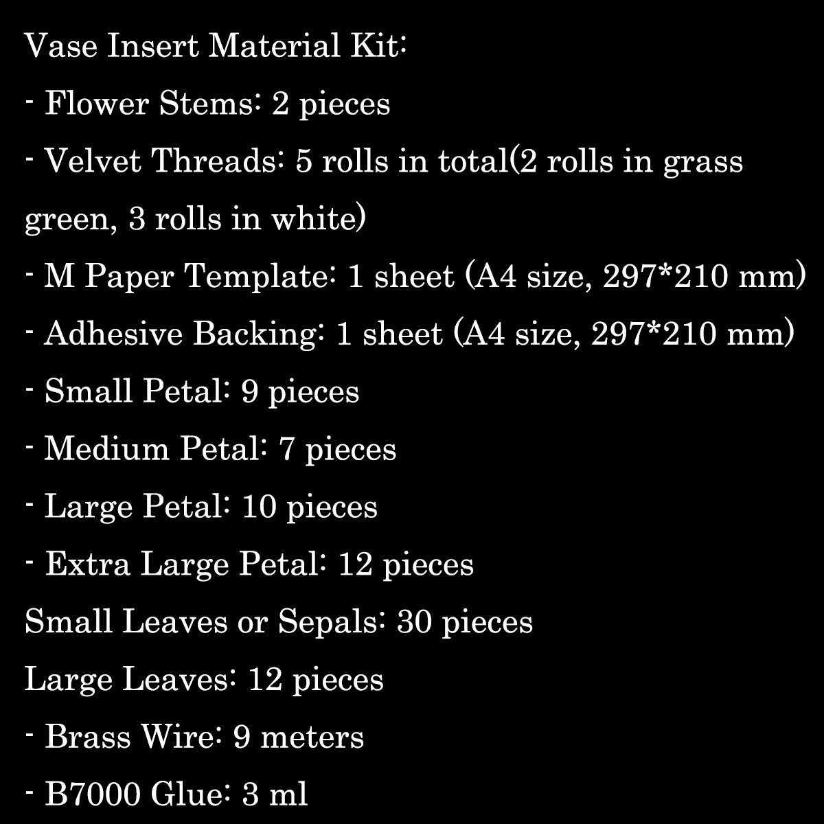 Gardenia Chanhua Materials DIY Kit - Include Detailed Video Tutorial