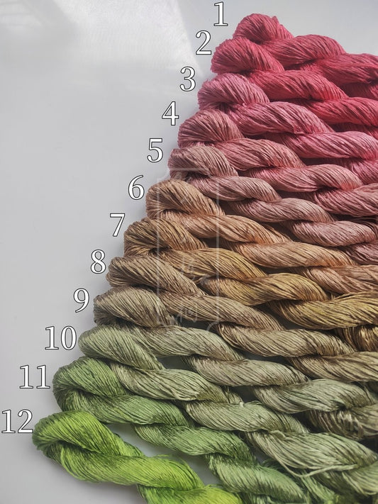 10g Suzhou Embroidery Thick Filament Slightly Twisted Mulberry Silk Thread(旧绪织春)