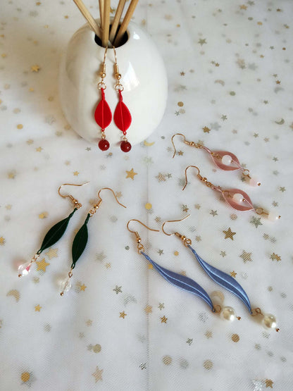 Rainbow Handmade Earrings-Colourful Silk Earrings(Chanhua)