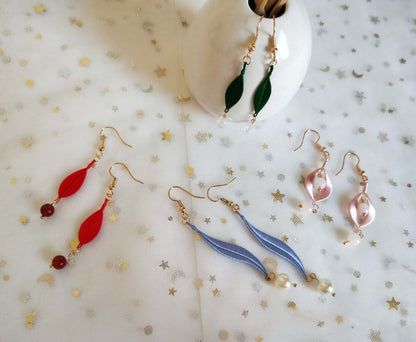 Rainbow Handmade Earrings-Colourful Silk Earrings(Chanhua)