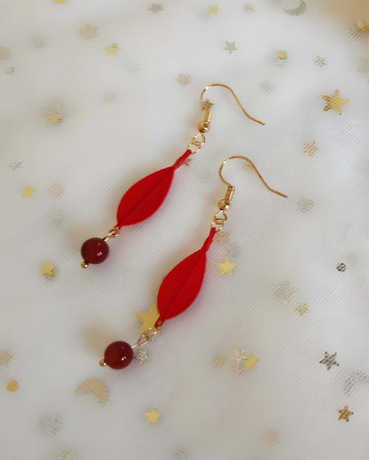 Rainbow Handmade Earrings-Colourful Silk Earrings(Chanhua)