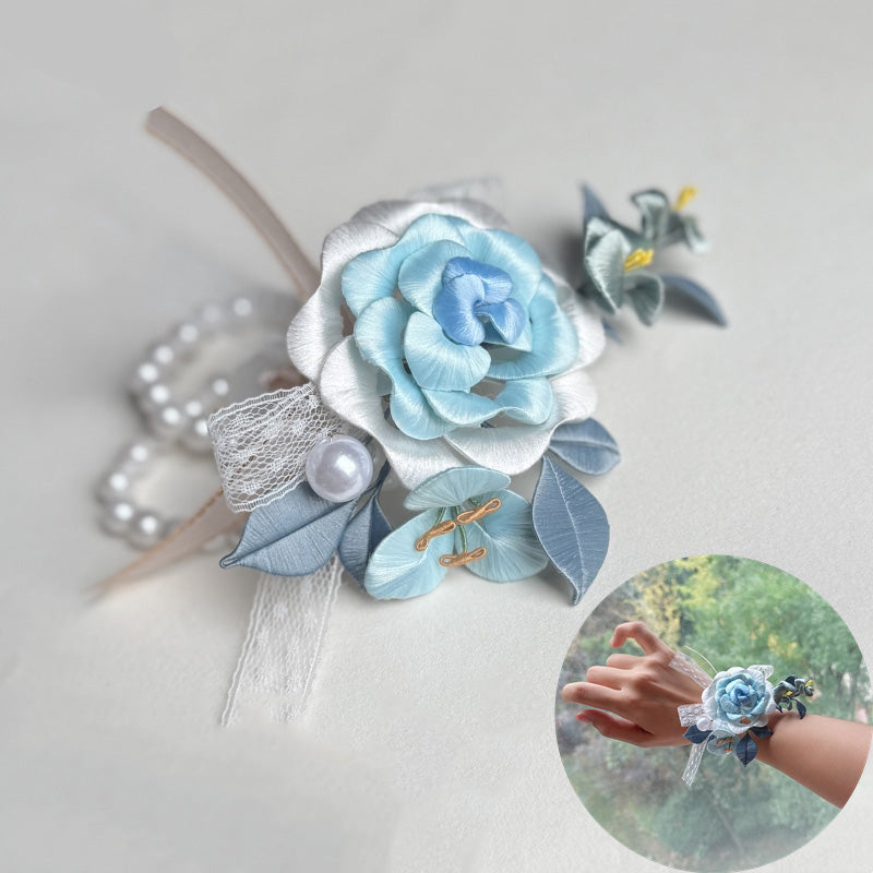 Rose Wrist Corsage Chanhua Materials Flowers DIY Kit - Include Detailed Video Tutorial