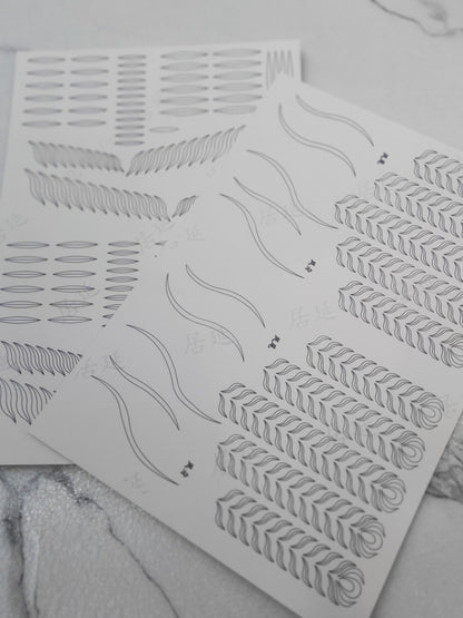 JY DIY Phoenix Chanhua Paper Template for Traditional Hair Accessories