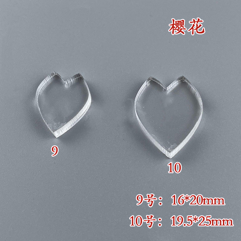 Clear Acrylic Wire Shaping Templates | Petal & Leaf Forms for Filigree Jewelry