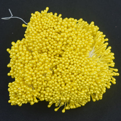 3mm Glossy Artificial Flower Stamens for DIY Crafts & Sugar Flowers | 6cm Long
