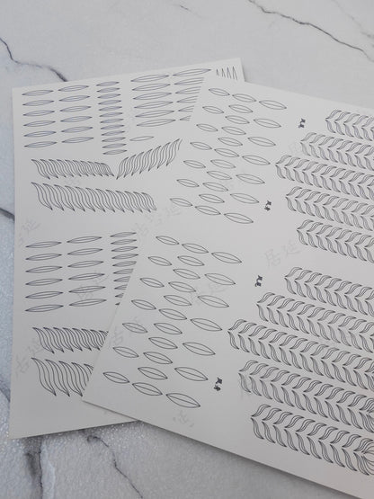 JY DIY Phoenix Chanhua Paper Template for Traditional Hair Accessories