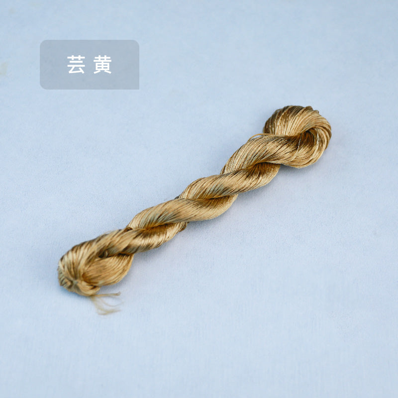 10g Suzhou Embroidery Thick Untwisted Mulberry Silk Thread(#露褐)