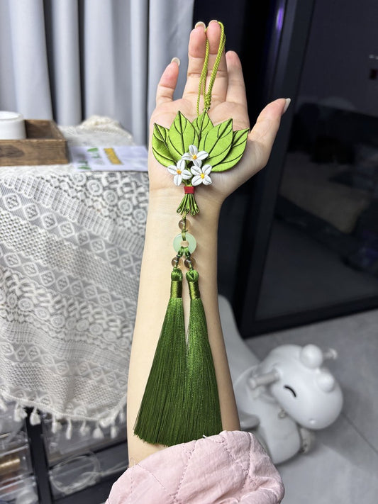 Pomelo Leaf Hairclip Chanhua Materials Flowers DIY Kit - Include Detailed Video Tutorial