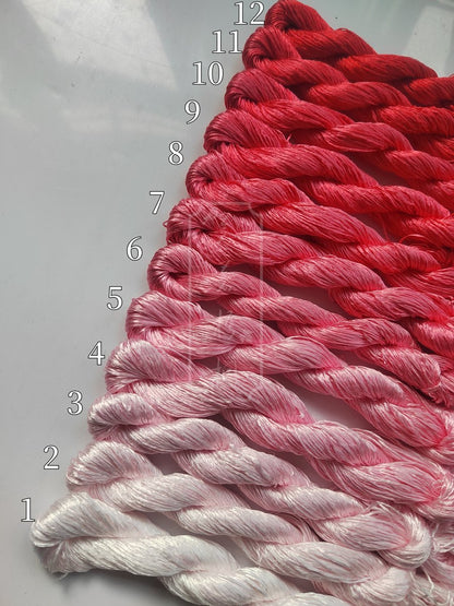 10g Suzhou Embroidery Thick Filament Slightly Twisted Mulberry Silk Thread(长春 夏荷)