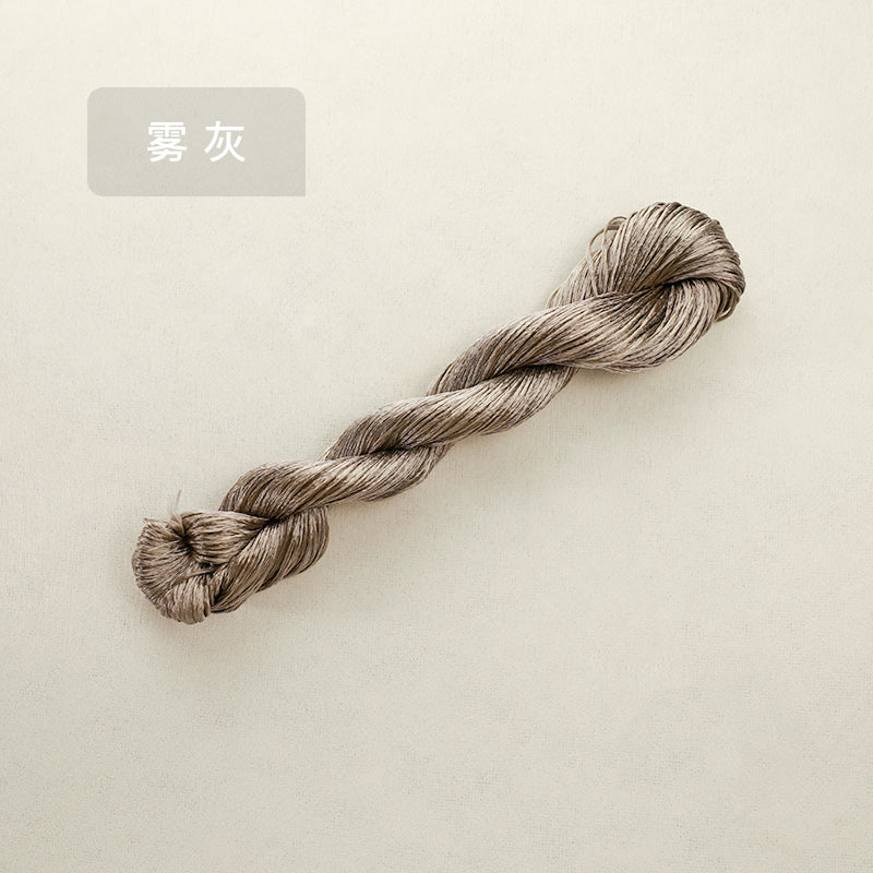 10g Suzhou Embroidery Thick Untwisted Mulberry Silk Thread(#乌羽黑)
