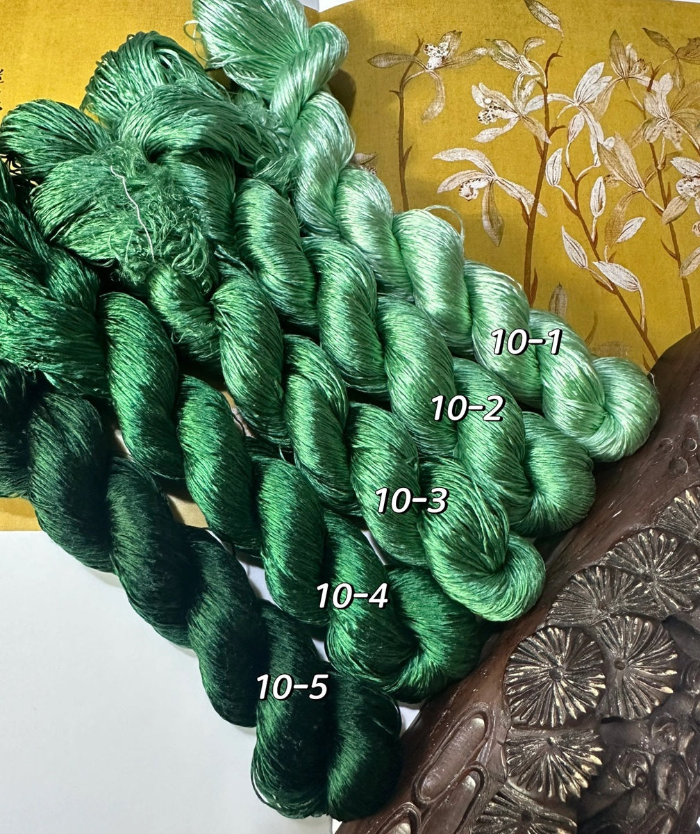 80m Suzhou Embroidery Untwisted Mulberry Silk Thread(#010  80m*5)