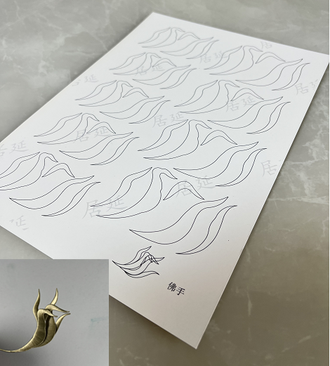 Small Lantern - JY DIY Chanhua Paper Template for Traditional Hair Accessories