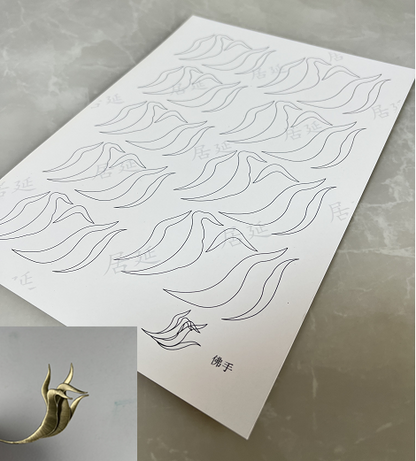 Small Lantern - JY DIY Chanhua Paper Template for Traditional Hair Accessories