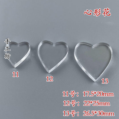 Clear Acrylic Wire Shaping Templates | Petal & Leaf Forms for Filigree Jewelry