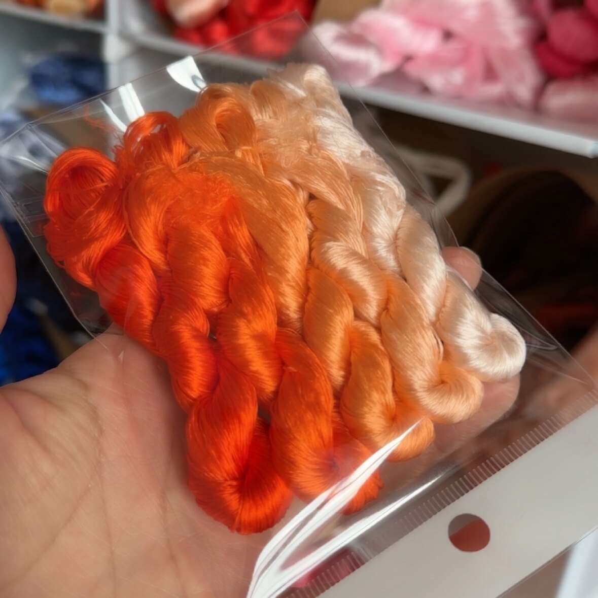 80m Suzhou Embroidery Untwisted Mulberry Silk Thread(#026  80m*5)