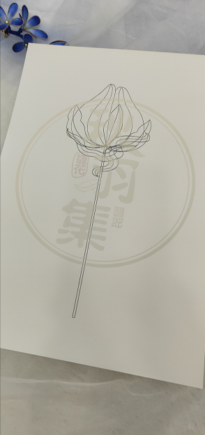 JY DIY Chanhua Paper Template for Traditional Hair Accessories - QY Series