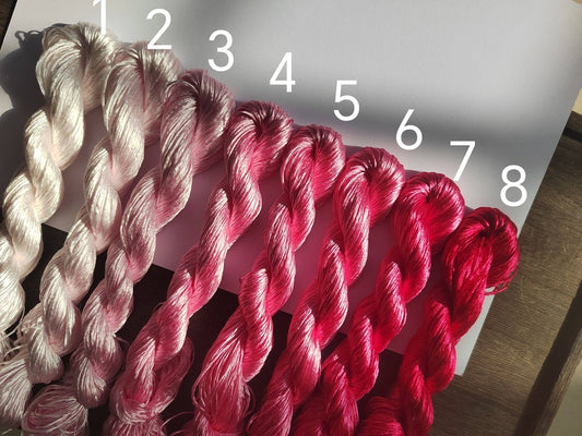 10g Suzhou Embroidery Thick Filament Slightly Twisted Mulberry Silk Thread(琅玕紫)