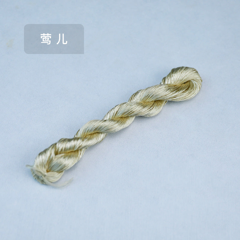 10g Suzhou Embroidery Thick Untwisted Mulberry Silk Thread(#露褐)