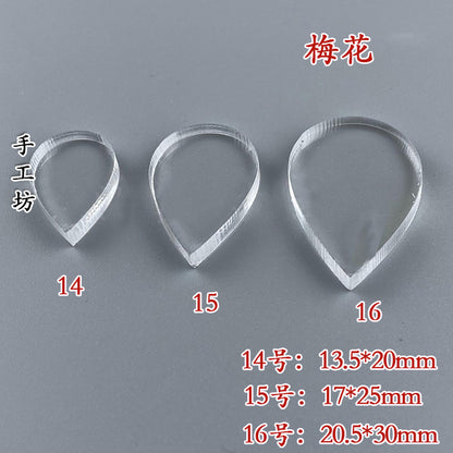 Clear Acrylic Wire Shaping Templates | Petal & Leaf Forms for Filigree Jewelry