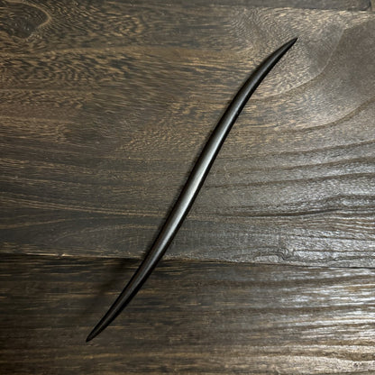 Natural African Blackwood Hair Stick Set - 21cm Long Curved Designs #21cm紫光檀