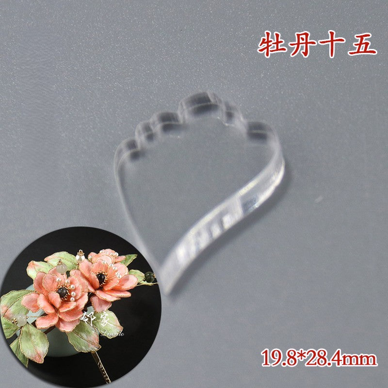 Clear Acrylic Wire Shaping Templates - Rose Set(96-104)